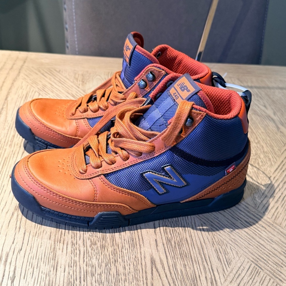 New Balance Numeric 440 Trail Unisex Brown with Navy Men`s Size 7 Women’s 8.5 - Picture 4 of 9